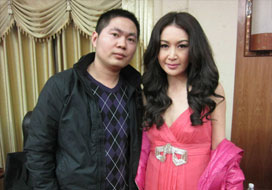 广州恩佐与明星合影